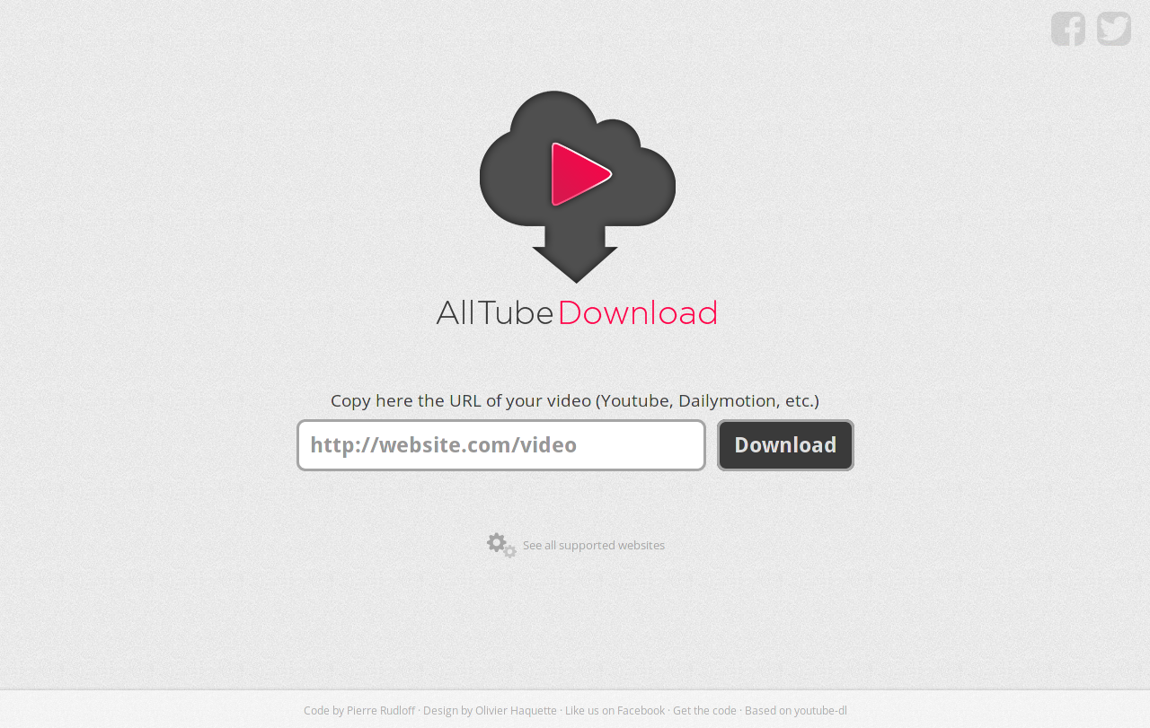 AllTube GUI screenshot Screenshot