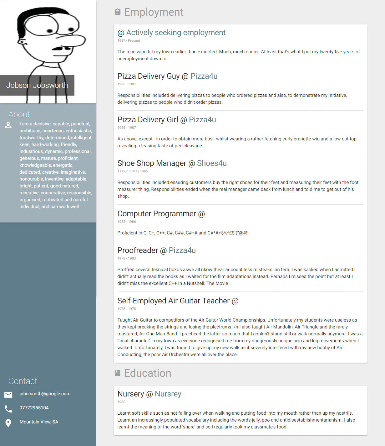 CV-example-1 CV-example-1